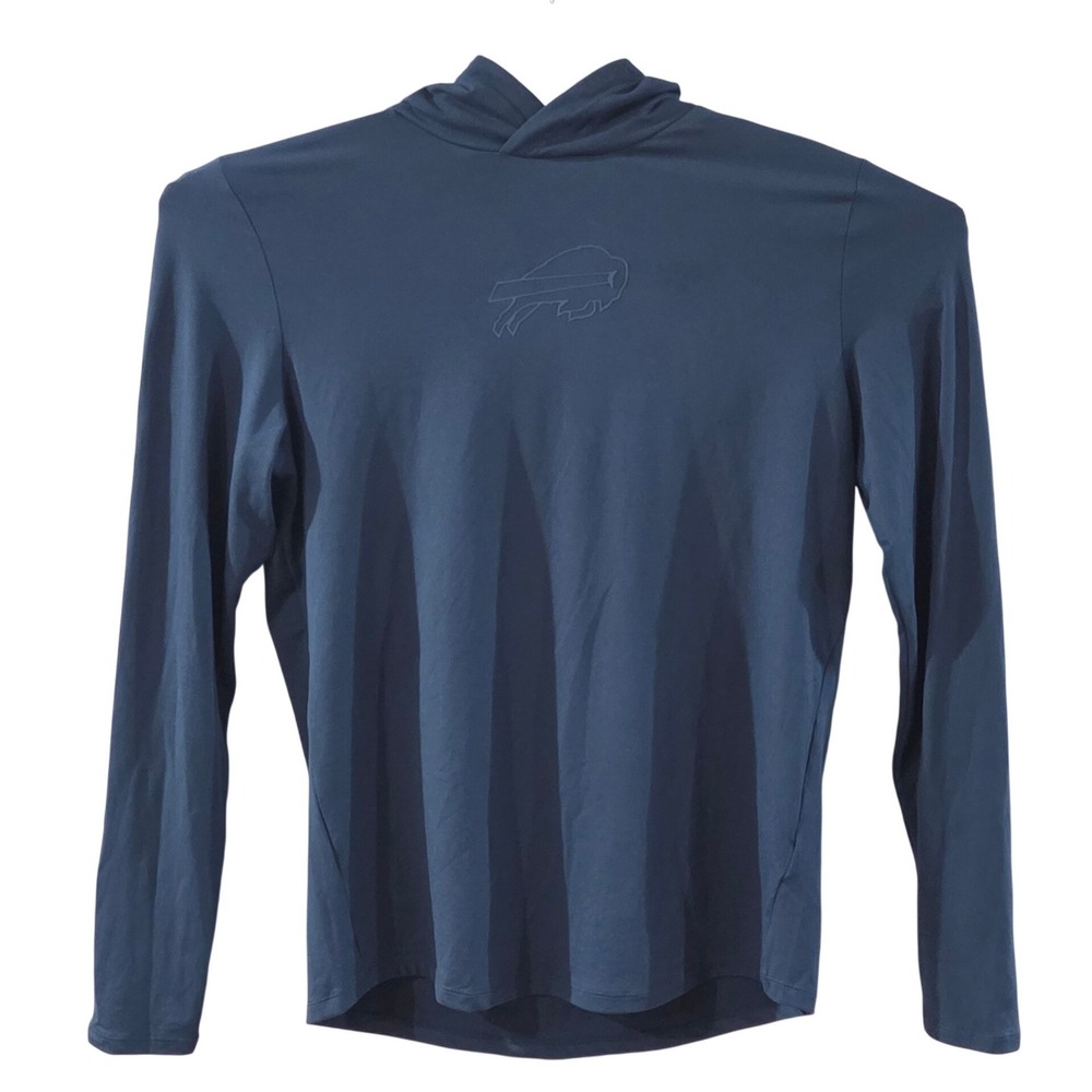 UNRL Buffalo Bills NFL Crossover Hoodie Mens Small Navy Blue Long Sleeve Tech